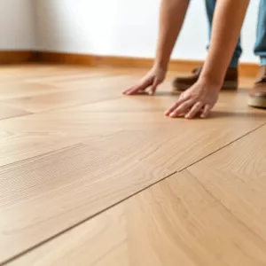 jak układać panele podłogowe v fugą