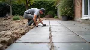 Układanie płyt tarasowych na starym betonie