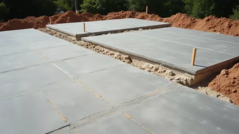 Układanie płyt tarasowych na suchym betonie